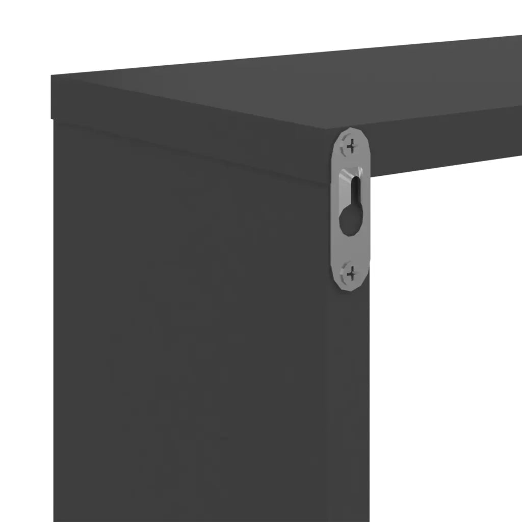 Mensole a Muro 2 pz Grigie 50x15x50 cm in Legno Multistrato 807243