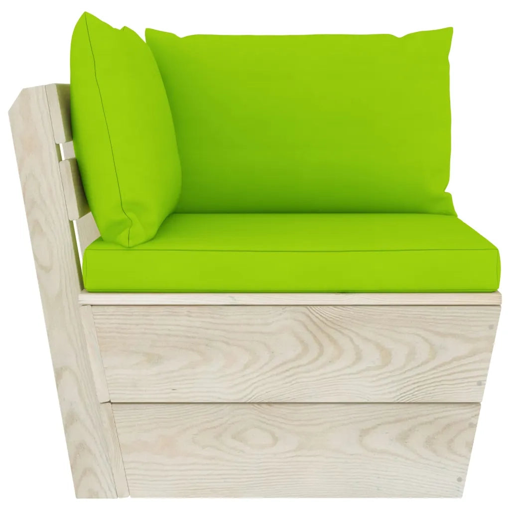 Divano da Giardino a 2 Posti su Pallet con Cuscini Legno Abete cod mxl 43990