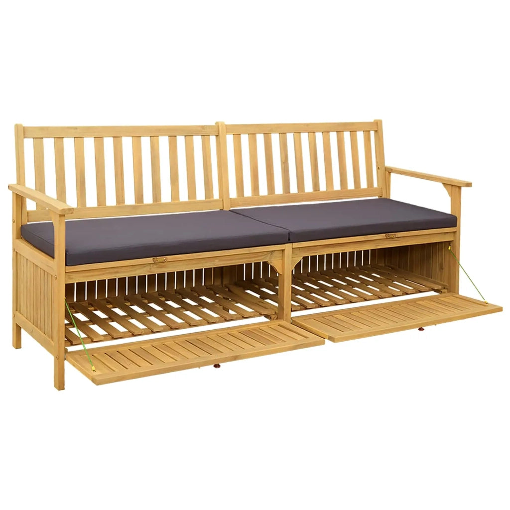 Panchina con contenitore con cuscino con porta 170 x 63 x 84 cm 42026796