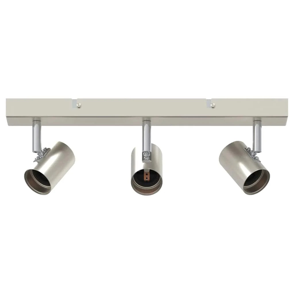 Faretto da soffitto moderno orientabile per interni 38 x 6,5 x 11,5 cm in metallo nichelato 02_0058293