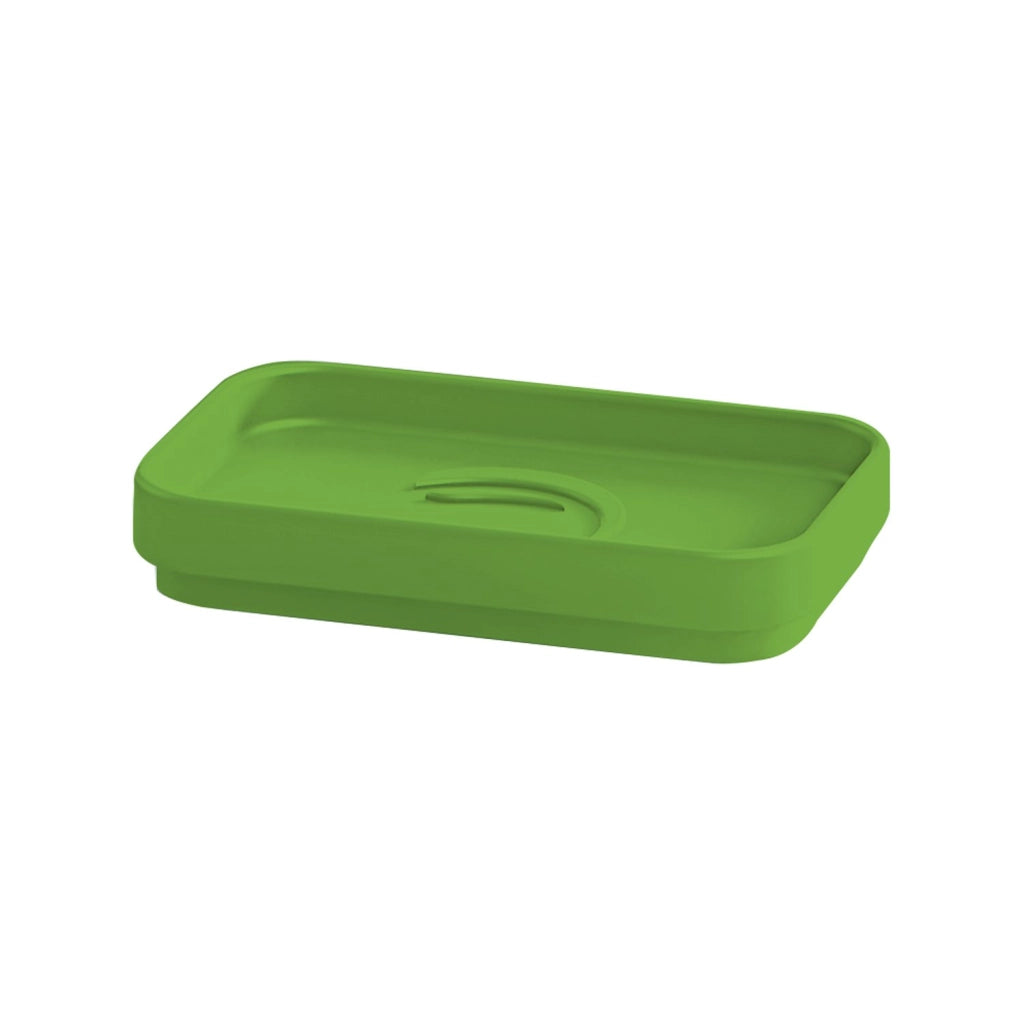 Set completo 4 pezzi d'appoggio in plastica riciclata SE99 serie Gedy SEVENTY Verde Pistacchio