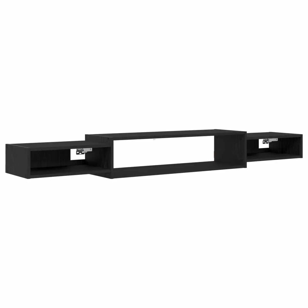 Mobile TV da Parete A parete Rovere Nero 180 x 28 x 21 cm 8006006