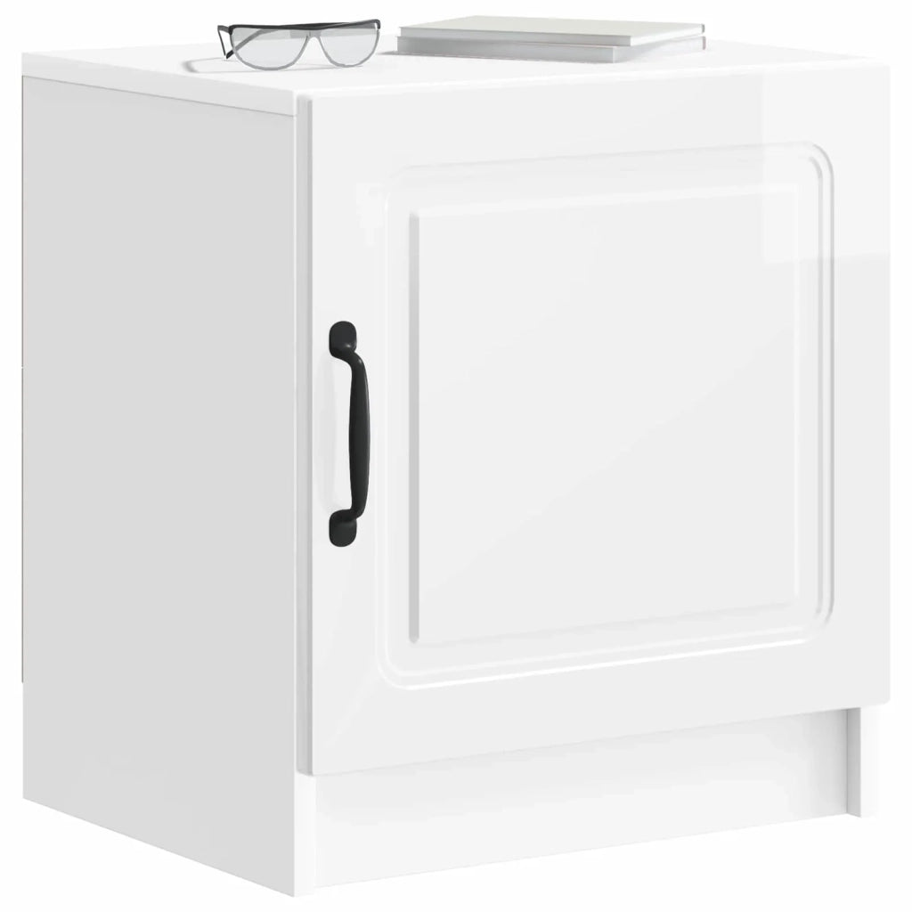Armadio da Notte 2 pcs Bianco Lucido 43 x 34,5 x 47 cm 895724