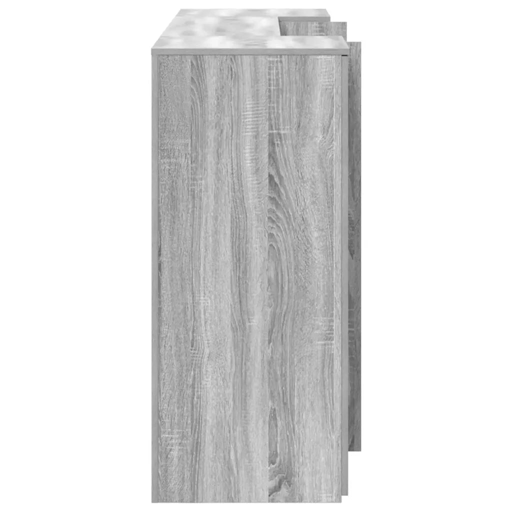Banco Reception Grigio Sonoma 200x50x103,5 cm Legno Multistrato 3324183