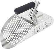 Zolletta per metalldetettori con setaccio in acciaio inox, zolletta per metalldetettori con setaccio, zolletta per metalldetettori per ricerca di tesori sommersi, zolletta rapida per sabbia e sabbia marina con setaccio.