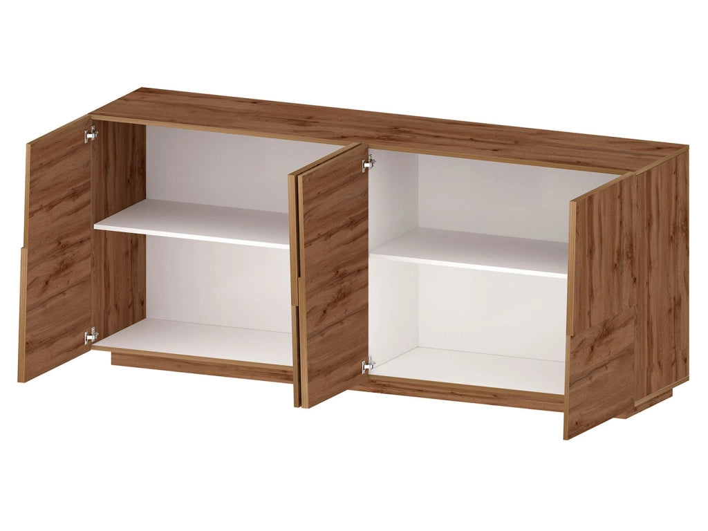Credenza 4 Ante 200x44x86 cm Pongo 4A Rovere Wotan