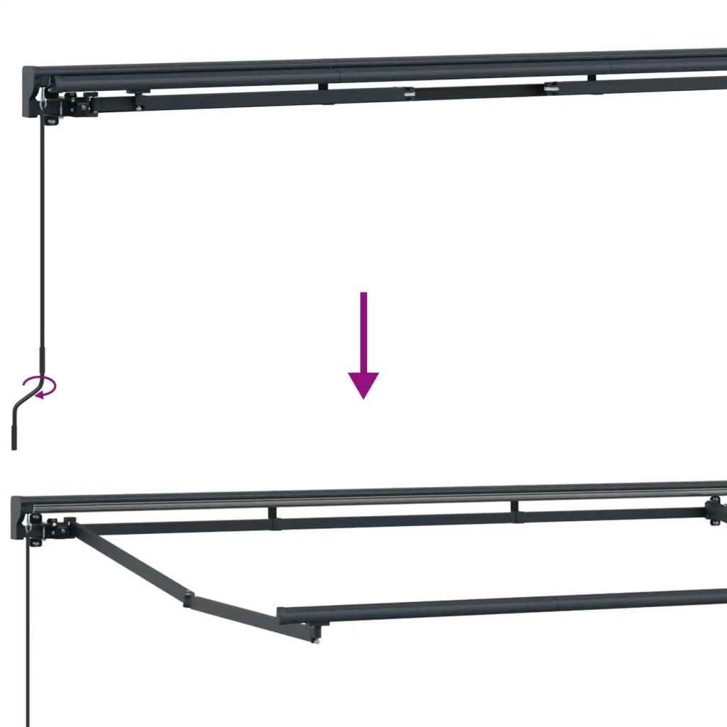 Tenda retrattile Grigio chiaro e bianco 4,5 × 3 m 3426240