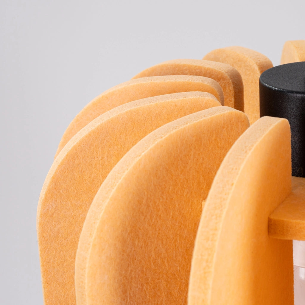 Lampada a sospensione MULA 27cm Paralume in feltro Struttura nera Design moderno