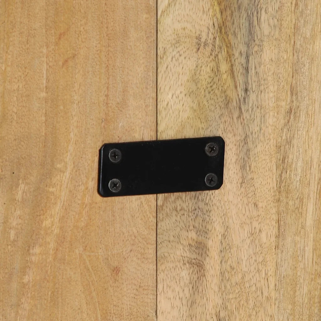 vidaXL Testiera 200 cm in Legno Massello di Mango Grezzo