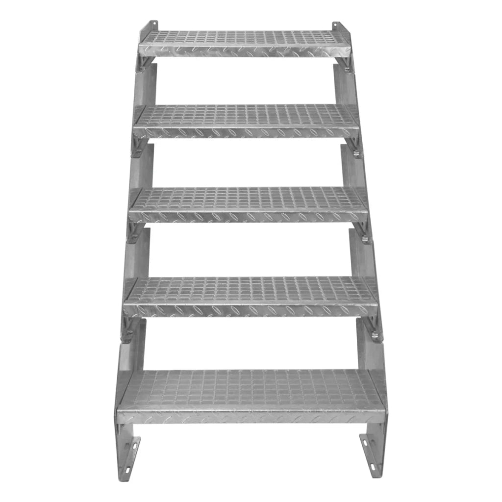 Scala metallica a 5 sezioni ad altezza regolabile in acciaio zincato 60 cm / 600 mm