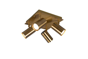 Spot da Interno a Led in Metallo Ottone Antico