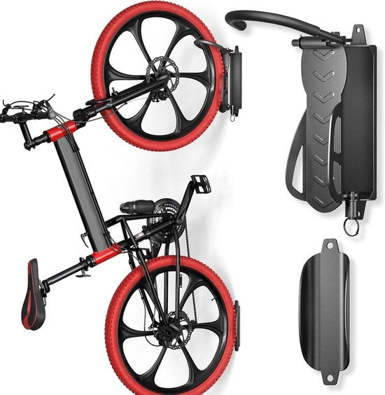 Fiettappo con supporto girevole per l'immagazzinamento verticale delle biciclette | Ideale per garage e ambienti interni | Capacità di carico 30 kg