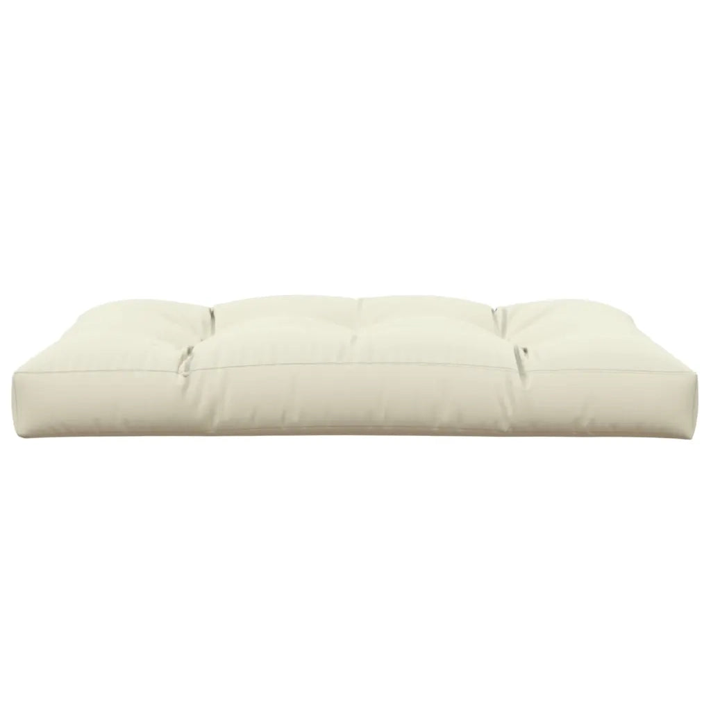 Cuscino per Pallet Crema 120x80x12 cm in Tessuto