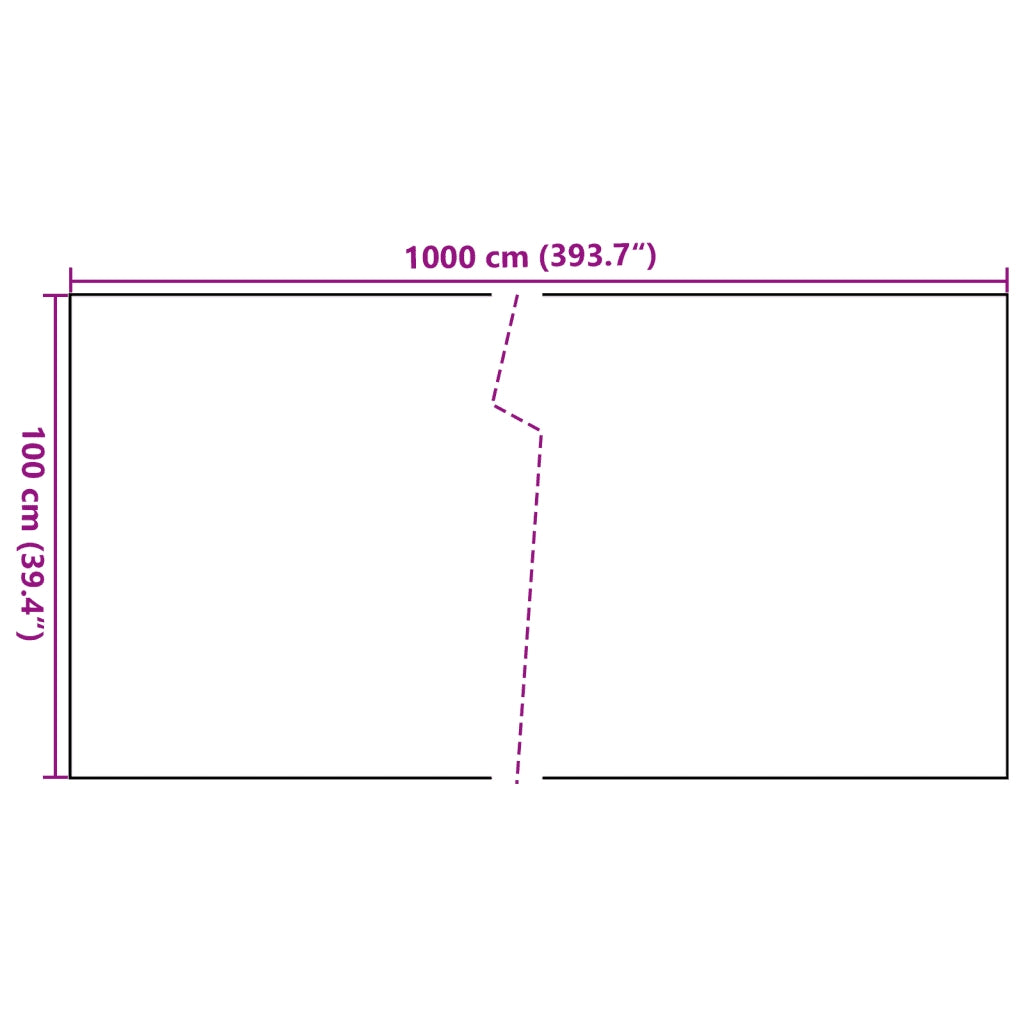 Schermo da balcone | Paravento da Balcone Marrone e Nero 1000x100 cm in Polyrattan