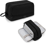Etui con 3 compartimenti per matite - Capacità di 40 matite - Borsa multifunzionale - Dimensioni 21 x 11 x 9 cm - Adatto per scuola e ufficio