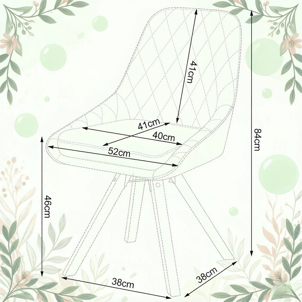 SEDIA GIREVOLE 360° 41x40x84 cm Velluto Grigio Scuro Set da 2 pezzi