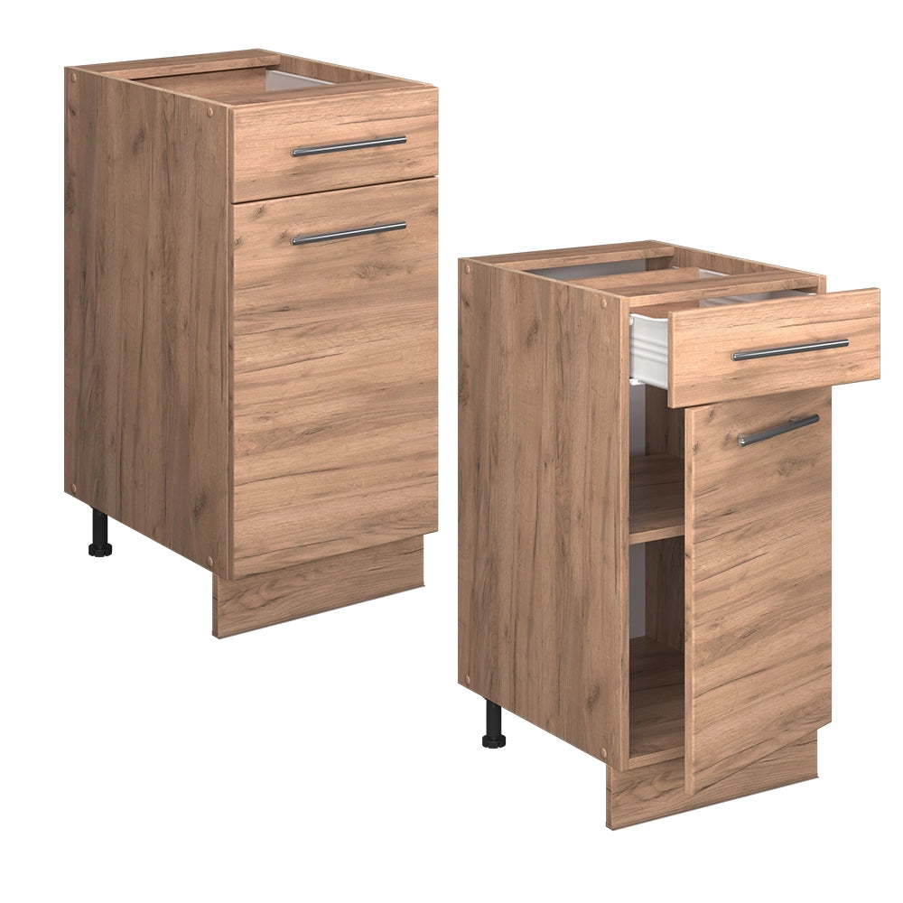Vicco Mobiletto base per cucina Quercia dorata 40 cm senza piano di lavoro