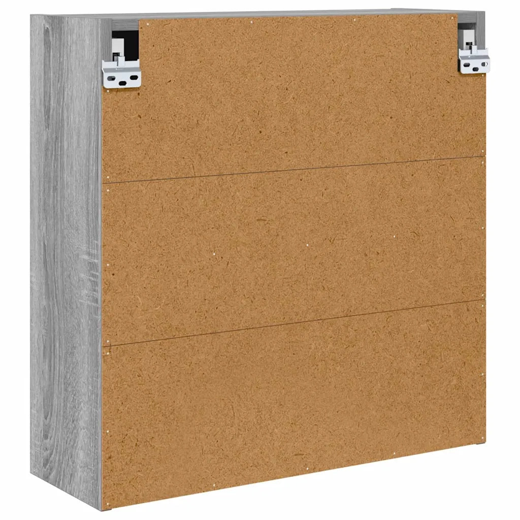 Mobiletto per specchio da bagno Grigio Sonoma 60 x 20 x 60 cm