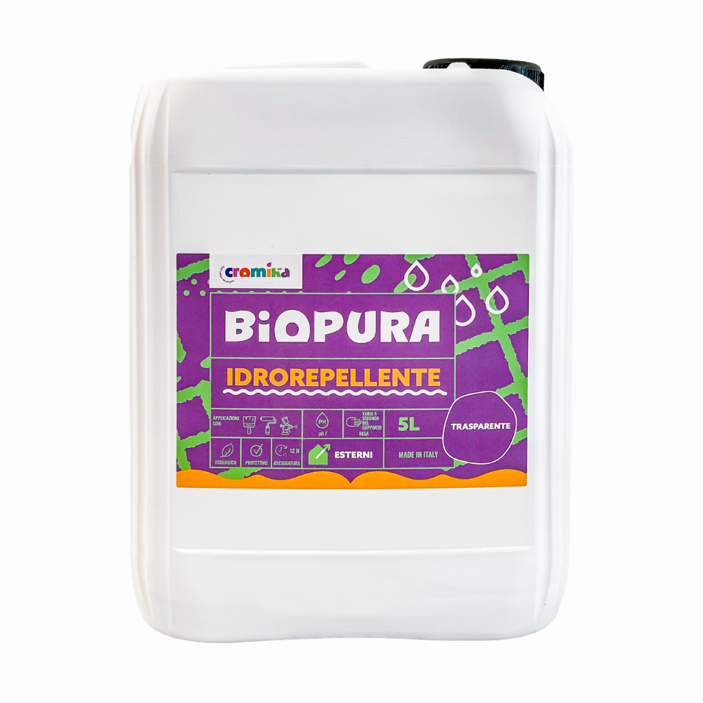 Idrorepellente siliconico trasparente acqua pronto uso linea biopura cromika *** formato 5 lt, confezione 1