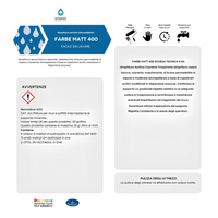 Farbe matt 400 pittura acrilica idrorepellente coprente traspirante interni *** formato 5 lt, confezione 1