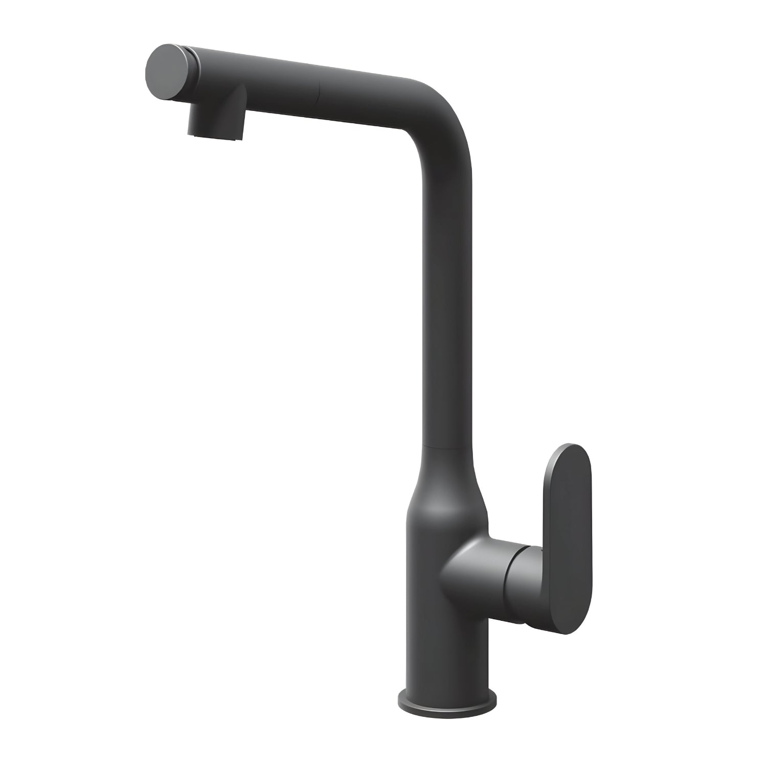 Miscelatore lavello cucina damasco con doccetta estraibile canna orientabile *** finitura- nero opaco, confezione 1