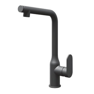 Miscelatore lavello cucina damasco con doccetta estraibile canna orientabile *** finitura- nero opaco, confezione 1