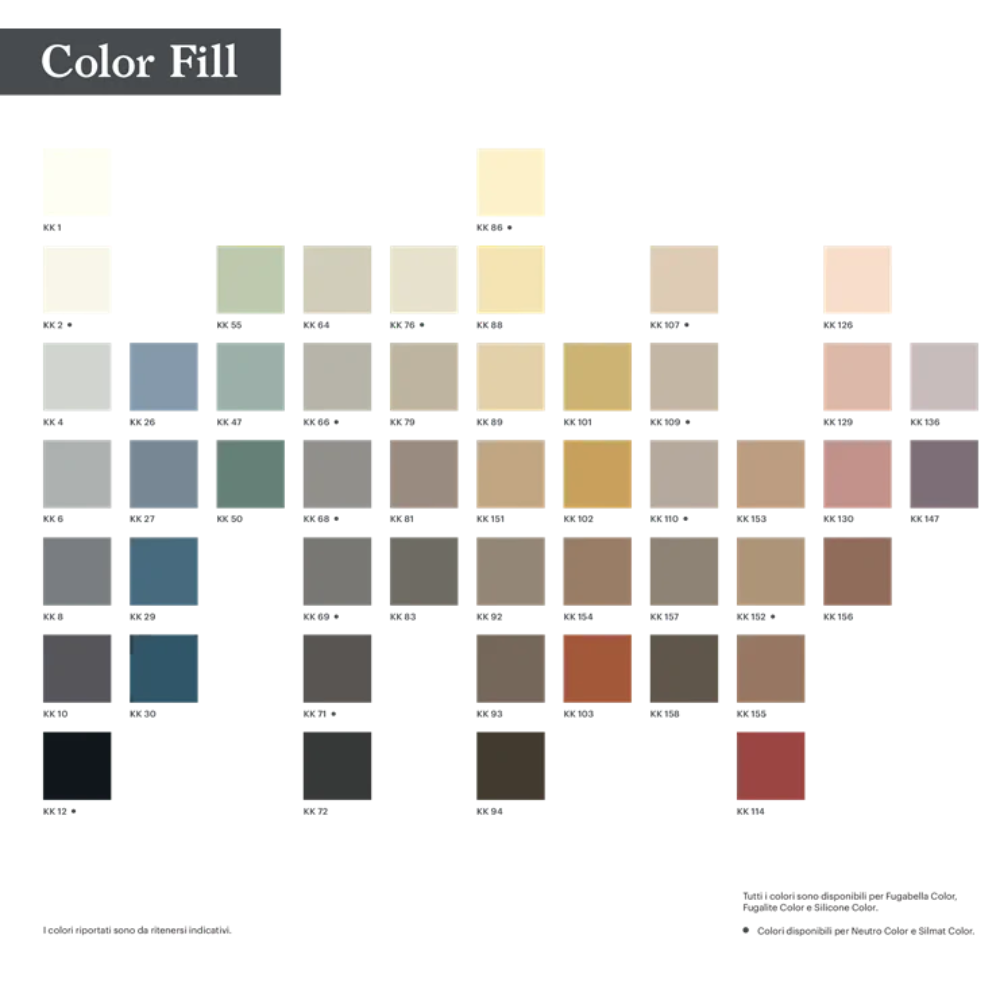 Stucco ibrido piastrelle fugabella impermeabile resistente confezione 3 kg *** colore- kk 79, confezione 1