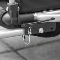 Rimorchio Bici per Bambini e Passeggino, Design 2 in 1 con Freno, Cintura a 5 Punti, Carrello Rimorchio per Bicicletta con Tasche Laterali, Catarifrangenti e Bandierina, Rosso