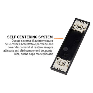 Bticino living now cover copriforo 1 modulo per supporti compatibili *** colore nero, confezione 1