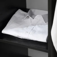 Armadio Appendiabiti, Armadio Aperto, in Legno, Nero