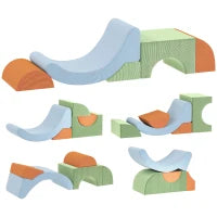 Set di 5 Blocchi di Costruzioni morbide per bambini in schiuma, Multicolore