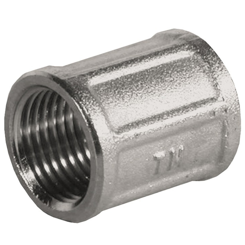 Manicotto in ottone cromato ff 1/2