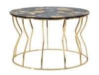 Tavolo Da Caffe' Leaf Top cm Ø 70X43,5