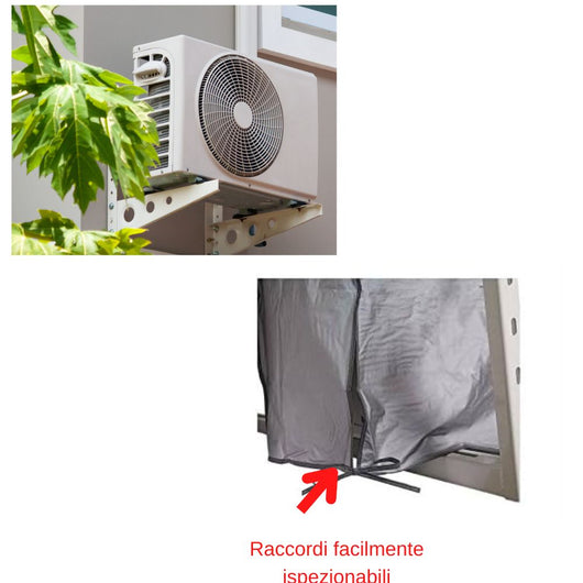 Copertina telo protettivo impermeabile condizionatore unita esterna antipolvere *** dimensioni 810x560x290 cm, confez...