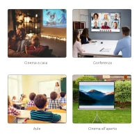 Schermo di Proiezione 100 Pollici con Treppiedi Formato 4:3