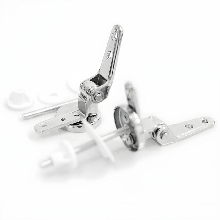 Cerniere cromate per sedile copri wc con kit di fissaggio ogomondo *** confezione 1