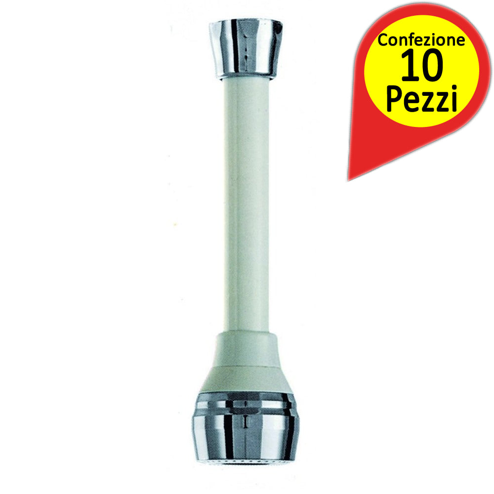 Cannucce doccette aeratori per rubinetto cm 15 pezzi 10