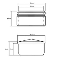 Aereatore cromato m 24/1 per rubinetto