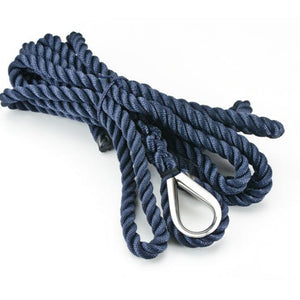 Cima ormeggio impiombata redancia inox blu 16 mm mt 12 nautica