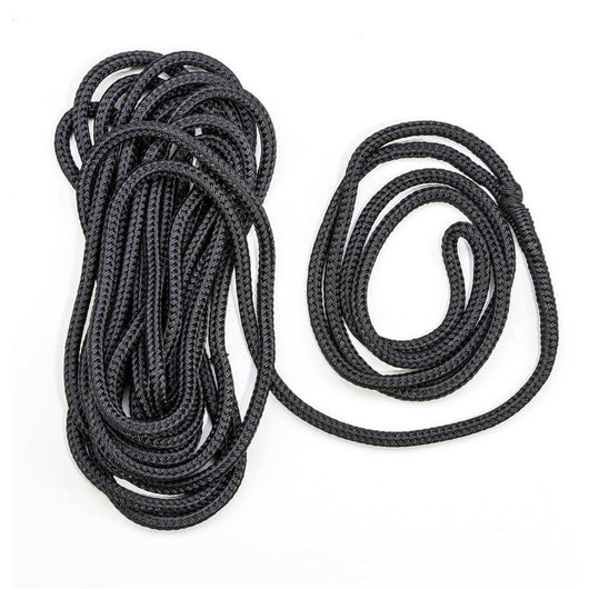 Cima ormeggio 14 mm 9 mt nera moor line con impiombatura, nautica