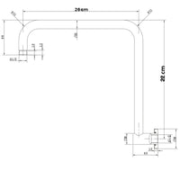 Braccio doccia ottone cromato prolunga soffione doccia bagno fisso attacco standard