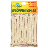 Stoppini di ricambio cm 22 per torce in bamboo pezzi 10