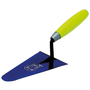 Cazzuola ancora a punta tonda 14 cm con manico in gomma