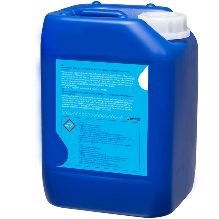 Impregnante idrorepellente antiumidità antimuffa superfici porose aqua protect *** formato 25 kg, confezione 1