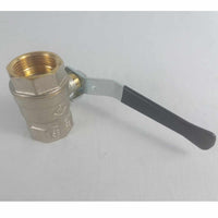 Valvola a sfera in ottone con sfera in acciao inox aisi 316 filettatura f/f 1" a passaggio totale