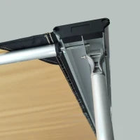 Tendalino da Tetto Auto Laterale e Impermeabile con Altezza Regolabile, 2.5x1.6m, Cachi