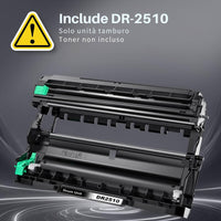 Tamburo compatibile propart per brother dr-2510 nero ad alta resa