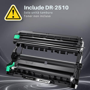 Tamburo compatibile propart per brother dr-2510 nero ad alta resa