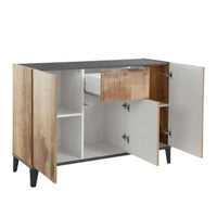 Credenza madia 120x40cm ingresso soggiorno 3 ante cassetto Rachel Report
