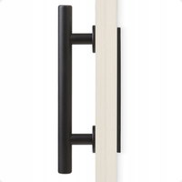 Maniglia per Porta Scorrevole Stile Loft Retrò Nero Opaco Premium